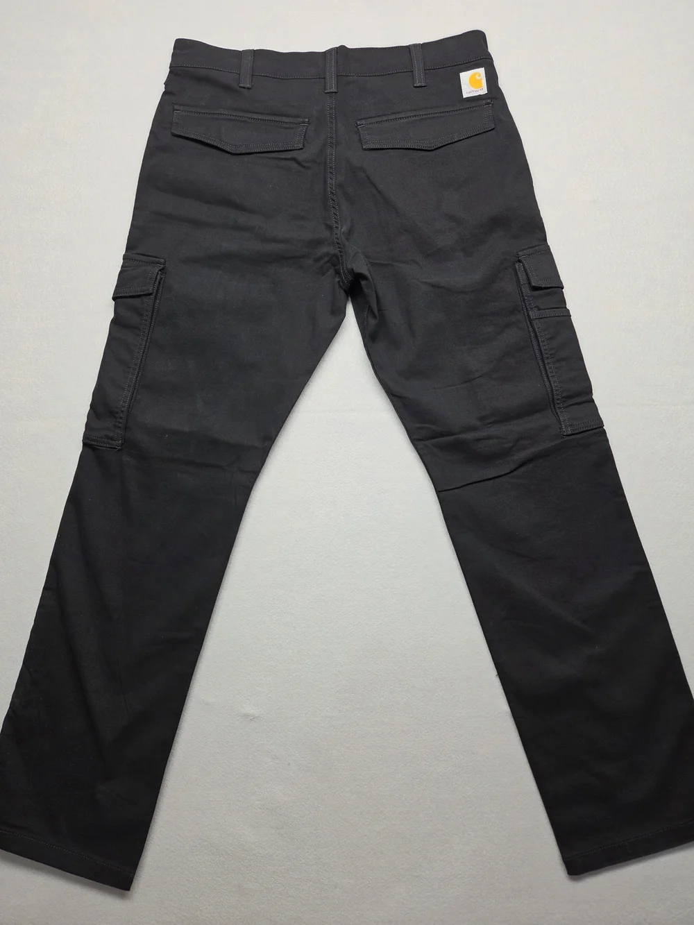 Carhartt Men’s Black Cargo Work Pants 32x32 Relaxed Fit Straight Leg Canvas